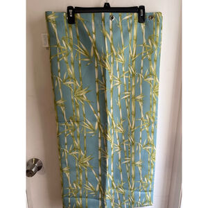 Park B Smith Watershed Shower Curtain 72x72 Blue Green Bamboo Tropical Polyester